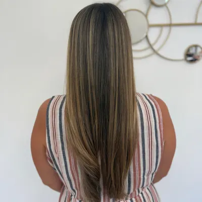 Tradtional full head highlights. Brighten me up.